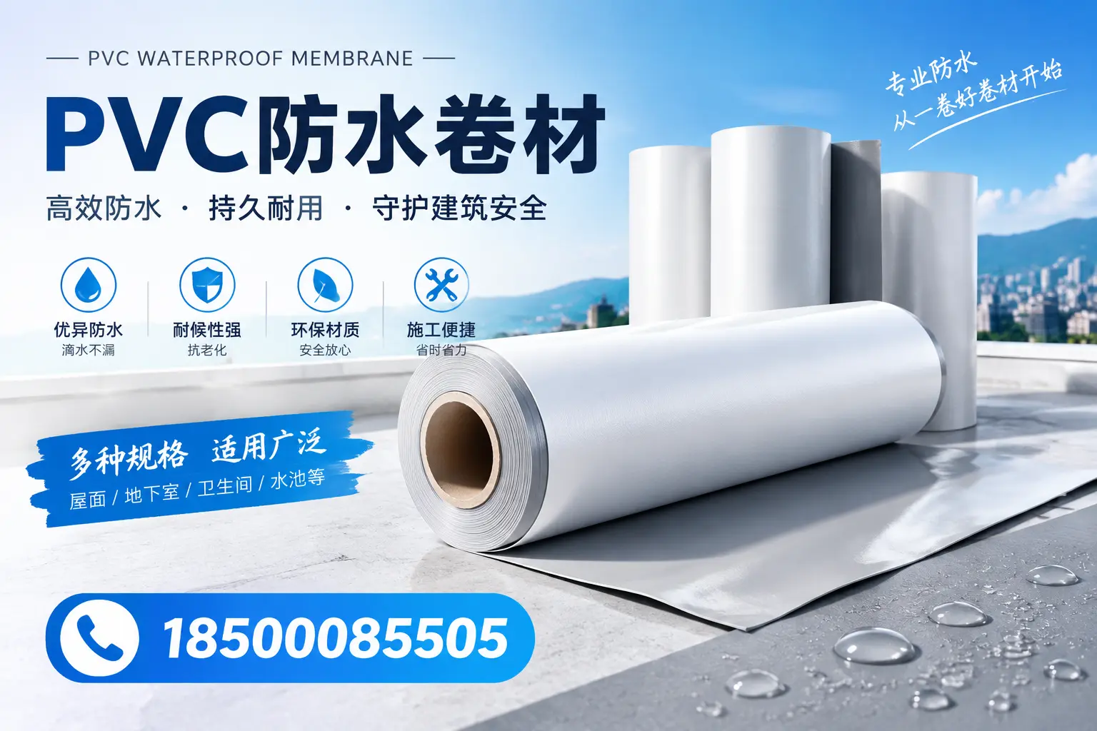 如何选择适合的PVC防水卷材?专家为您解答天水的需求