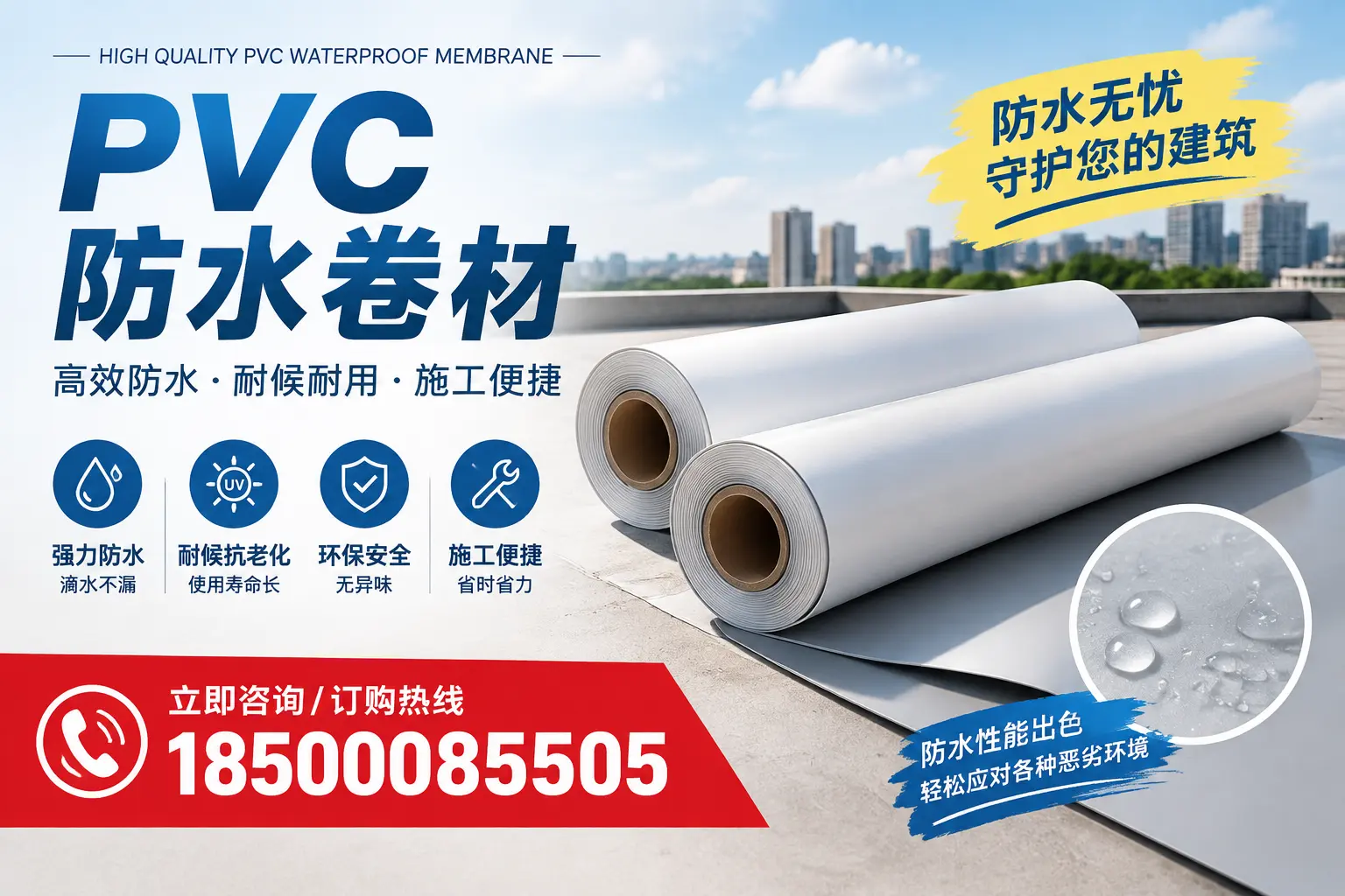 如何正确储存PVC防水卷材？天水用户的实用建议