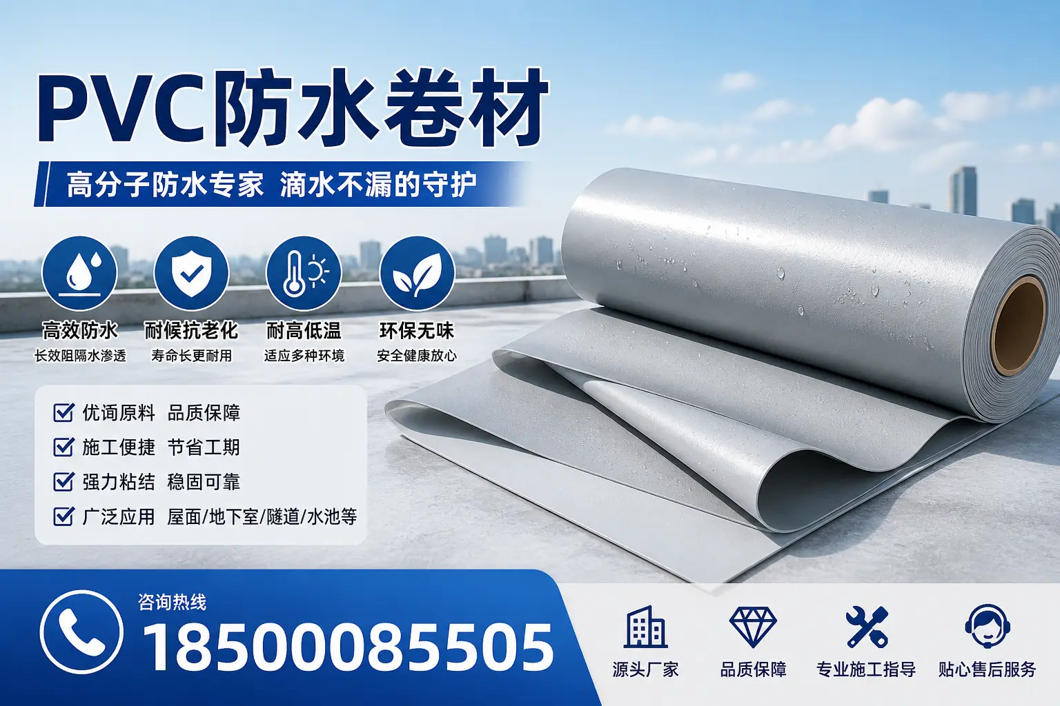 如何维护pvc防水卷材?天水居民的实用建议
