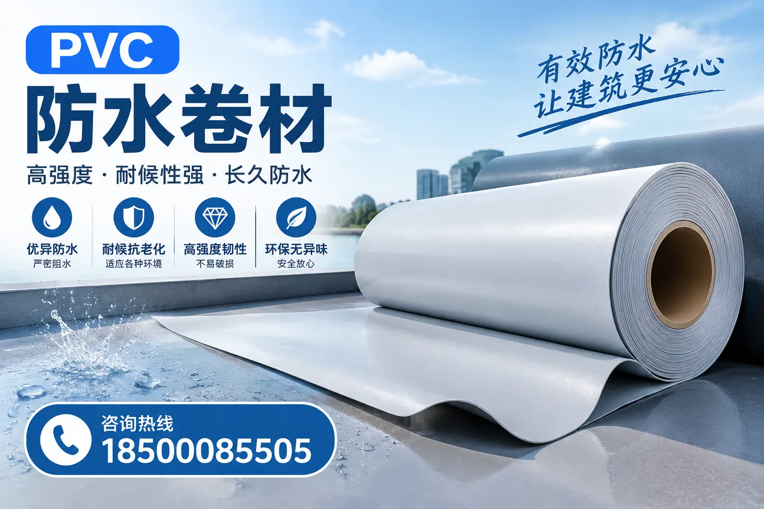 PVC防水卷材的环保特性与可持续发展探讨天水